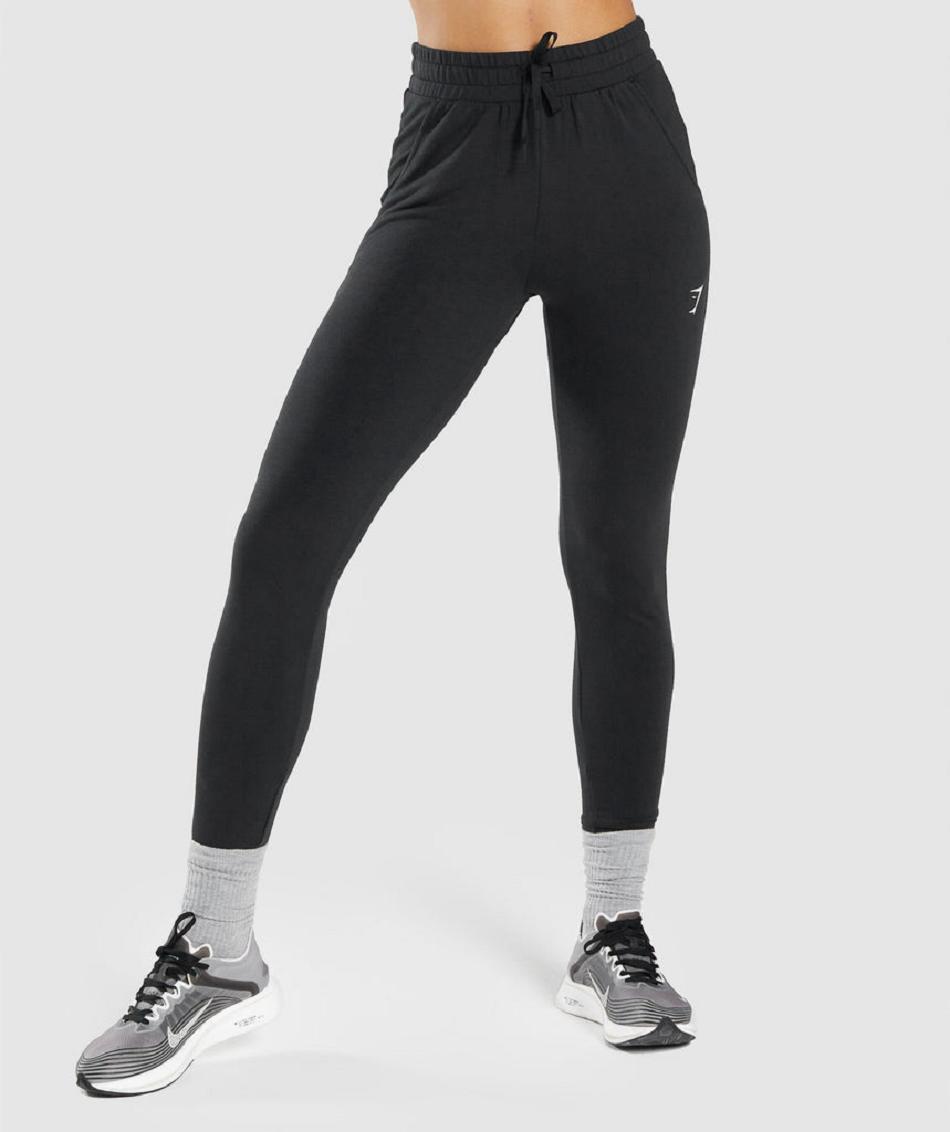 Pantalones Jogger Gymshark Pippa Entrenamiento Mujer Negras | CO 2643DFM